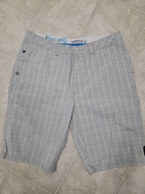 Point Zero Tan Plaid Men's Shorts